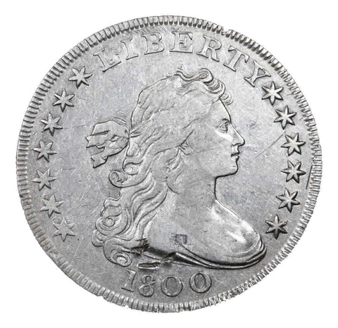 1800-P Draped Bust Dollar (VF details-PCGS) Cover