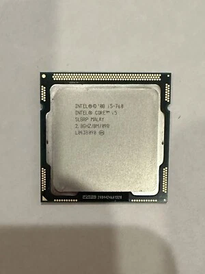 Intel Core i5-760 2.80-GHz Quad-Core CPU Processor SLBRP L043B090 Socket - Image 1 of 2