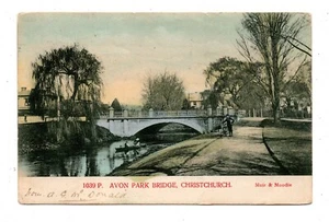 CHRISTCHURCH, SOUTH ISLAND, NZ ~ AVON PARK BRIDGE, Pub MUIR & MOODIE, 1910s - Picture 1 of 2