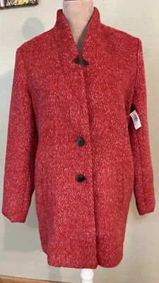 Chaquetón de invierno Old Navy para mujer rojo de 2 botones S nuevo con etiquetas Foto 1 de 4