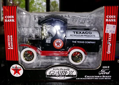 GEARBOX-TEXACO OIL TANKER-1912 FORD GOODYEAR DIE-CAST BANK 1:24 scale (F12) - Image 1 of 3