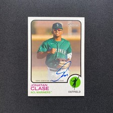 2022 Topps Minor League Heritage Jonatan Clase Auto Seattle Mariners Autograph