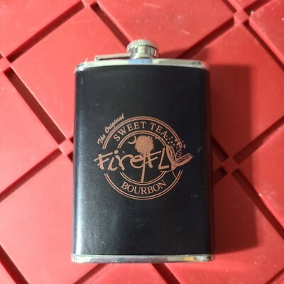 Nuevo frasco de whisky Bourbon Sweet Tea Firefly 8 oz envuelto frasco de acero inoxidable Foto 1 de 2