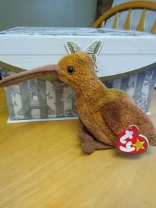 Rare TY Beanie Baby - BEAK the Kiwi Bird (5.5 inch) - Picture 1 of 4