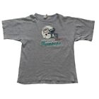 Nfl Miami Dolphins Ravens Knit T Shirt Size Xl Vintage Grey