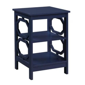 Convenience Concepts End Table 15.75" x 23.75" x 15.75" Cobalt Blue w/ Shelves - Picture 1 of 4
