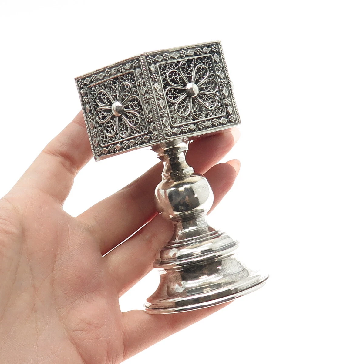 アンティーク 銀 燭台 银烛台1900-1940 | eBay