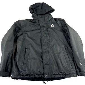 Gerry Men's Black Large Insulated Quilted Puffer Hooded Winter Coat Jacket - Picture 1 of 14