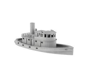 GERMAN BOAT KRIEGSKUTTER A - 3D PRINT Wargame Terrain Bolt Action WWII01 - Picture 1 of 5