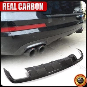 Labio difusor de parachoques trasero de carbono real para Mercedes Benz Clase R W251 R350 2010-17 - Imagen 1 de 13