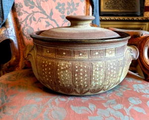VERY LARGE MICK CASSON STONEWARE STUDIO POTTERY CASSEROLE DISH 44CM X 23 CM - Picture 1 of 24