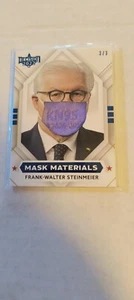 Frank-Walter Steinmeier Decisión 2022 Máscara Materiales Púrpura #'d 3/3 - Imagen 1 de 2