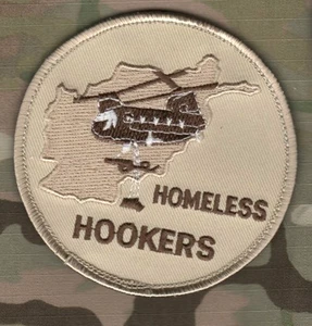 DAESH-WHACKER ARMY Boeing CH-47 Chinook burdock-vêlkrö PATCH: OBDACHLOSE NUTTEN - Bild 1 von 11