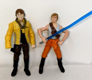 Two LUKE SKYWALKER 3.75” Action Figures Pilot Ceremony 2007 Star Wars Toy - Picture 1 of 12