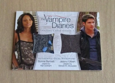 2014 Cryptozoic Vampire Diaries Season 3 wardrobe Kat Graham Steve McQueen DM-06 - Image 1 of 2