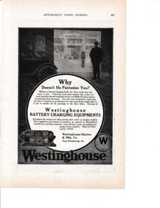 1921 Westinghouse Garage Battery Charging Equipment Print-Ad / Great Art - Picture 1 of 1