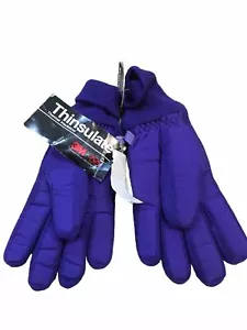NOS VTG Sports Winter Gloves 3M Thinsulate Ski Gloves Boys 13/16 Size XL Olympic - Picture 1 of 9