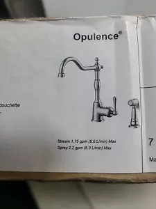 Danze #D401157 Opulence Single Handle Kitchen Faucet W/Spray/Chrome *NEW* - Picture 1 of 6