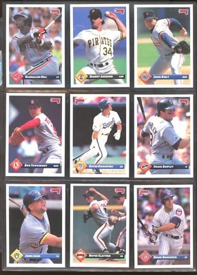 1993 Donruss Baseball, # 201 to # 396, U-PICK, RB5 - Image 1 of 2