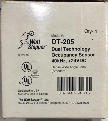 Watt Stopper DT-205 Occupancy Sensor DT205 NEW IN BOX - Image 1 of 2