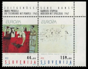 SLOVENIA 171a - Europa "Contemporary Art" Se-tenant Pair (pa34023) - Picture 1 of 1