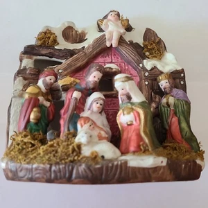 Vintage, Krippe Krippe, Weihnachtsfeiertag Jesus Gott - Bild 1 von 8