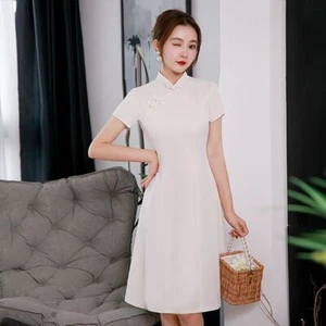 Asian Style Classical Chinese Wedding Party Qipao Women Modern Cheongsam Dress - Picture 1 of 16
