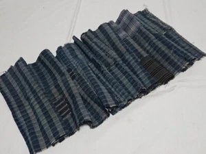 Japanese Boro set Fabric Indigo Dyed Sashiko Patchwork Vintage 191×30cm - Bild 1 von 10