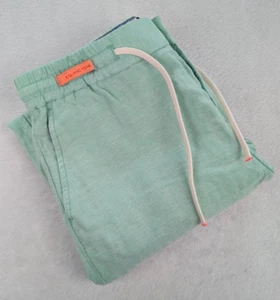 Scotch & Soda Linen Blend Warren Pants Mens 28/32 Light Green Island Time - Picture 1 of 11