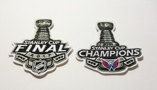 (1) LOT OF (2) STANLEY CUP CHAMPION PATCHES 2017 & 2018 TYPE (M) # 91