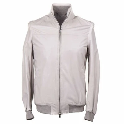Imperfect Cesare Attolini Soft Nappa Lambskin Leather Jacket M (Eu 50) NWT $5500 - Image 1 of 4