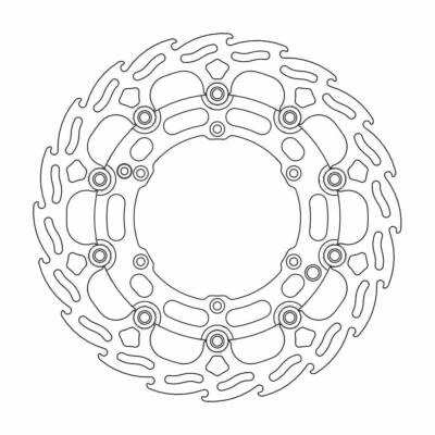 Disco de freno delantero Husqvarna TE 300 I 2018-2023 Moto Masters Flame Foto 1 de 4