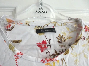 preowned ladies marks and spencer t shirt short sleeve size 18 - Picture 1 of 16