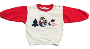Vintage Baby B'Gosh Osh Kosh Sweatshirt 18 Monate Urlaub Weihnachten Made in USA - Bild 1 von 7