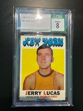 1971-72 TOPPS BASKETBALL #81 JERRY LUCAS CSG 8 NEW YORK KNICKS