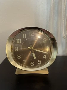 Rare VTG Quartzmatic Westclox Baby Ben Battery Operated Alarm Clock Glow N Dark - Picture 1 of 7