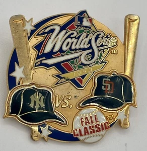 1998 WORLD SERIES FALL CLASSIC NY YANKEES VS SAN DEIGO PADRES PIN - Picture 1 of 3