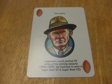 2018 Hero Decks Dallas Cowboys Playing Card -Tom Landry-