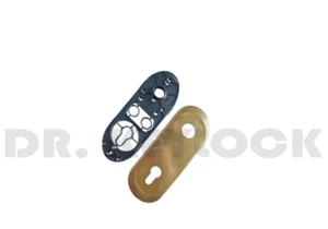 BOCCHETTA PLACCHETTA PLACCA COPERTURA A CILINDRO FORO YALE PORTA BLINDATA - Picture 1 of 4