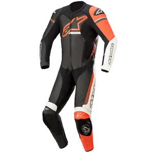 Traje de motocicleta Alpinestars GP Force Phantom negro blanco rojo fluorescente - Imagen 1 de 9