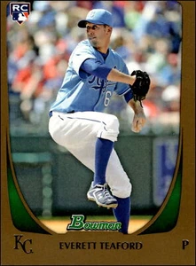 2011 Bowman #85 Everett Teaford Gold Rookie Kansas City Royals - Picture 1 of 2