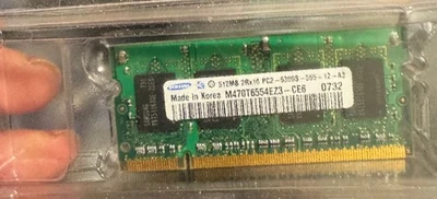 SAMSUNG 512MB Laptop Memory M470T6554CZ3-CE6 2Rx16 PC2-5300S-555-12-A3 - Image 1 of 4