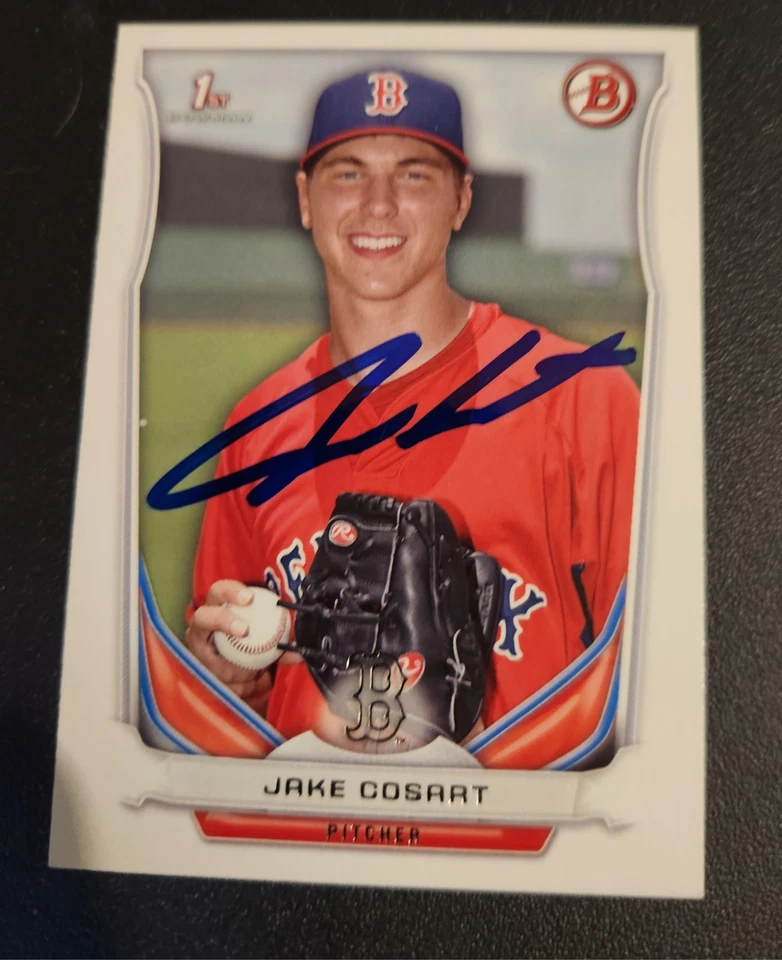 Jake Cosart Autograph Signed 2014 Bowman 1st Boston Red Sox - Image 1 of 1