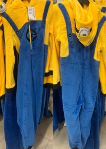 Minions Hooded Pyjama One Piece Ages 3-15 Years - Picture 1 of 1
