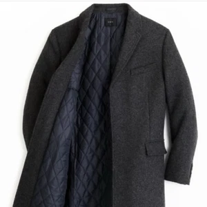 NUEVO J. Abrigo acolchado Crew Everyday 38S gris jaspeado forro - Imagen 1 de 8