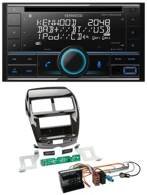 Kenwood CD 2DIN DAB USB MP3 Bluetooth Autoradio für Citroen C4 Mitsubishi ASX Pe - Bild 1 von 4