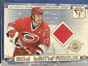 Maglia Carolina Hurricanes Rod Brind'Amour Eric Cole double face gioco indossata 2002 - Foto 1 di 2