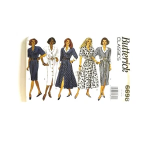Butterick Sewing Pattern 6698 Misses’ Dresses Sizes 12-16 5 Styles Uncut - Picture 1 of 3