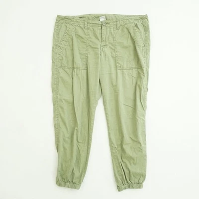 Cabi 5076 Traveler Womens Green Pants Joggers Size 6 Utility Elastic Cuff Casual - Image 1 of 4