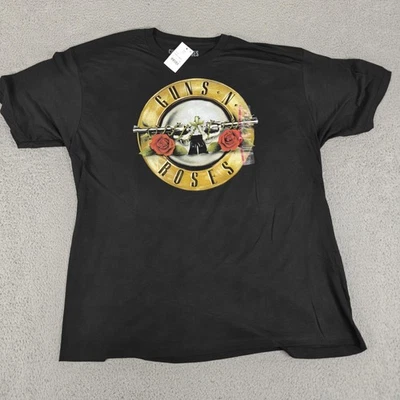 Camisa Guns N Roses Para Hombres 2XL Negra 2021 Banda Gráfica Camiseta Música Rock Concierto Foto 1 de 4